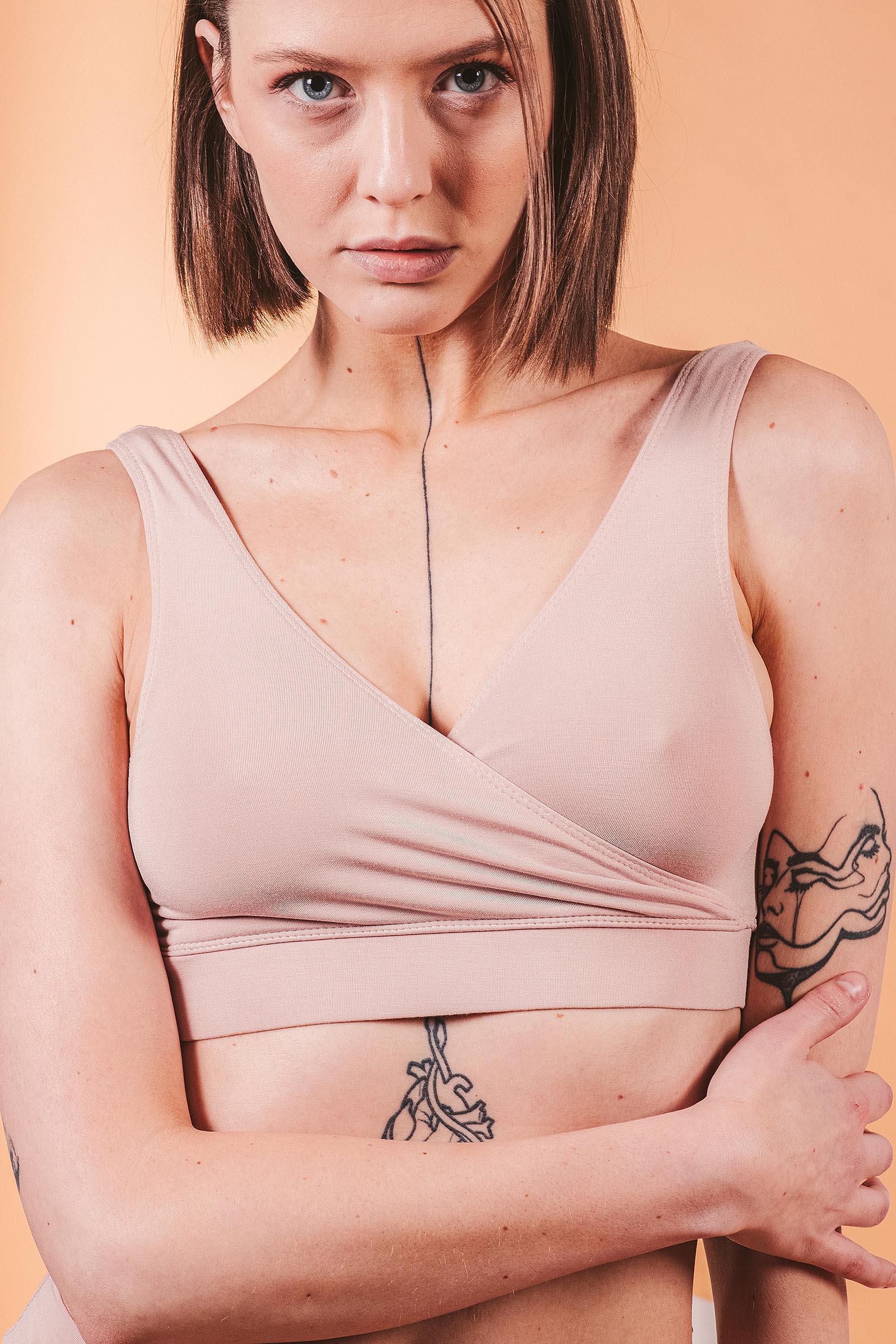 D�msk� top Kiara nude pink