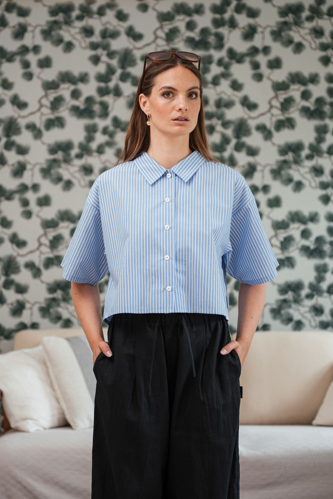Ko�ile Uma stripe poplin