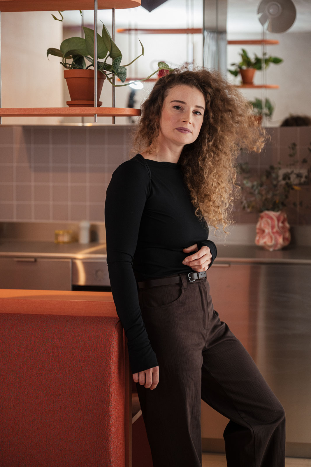Kalhoty a �ortky Mona Jeans dark chocolate
