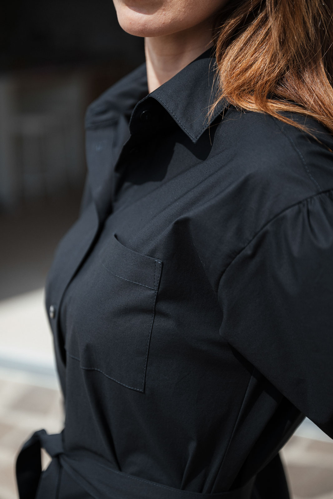 �aty & sukn� Grace black poplin