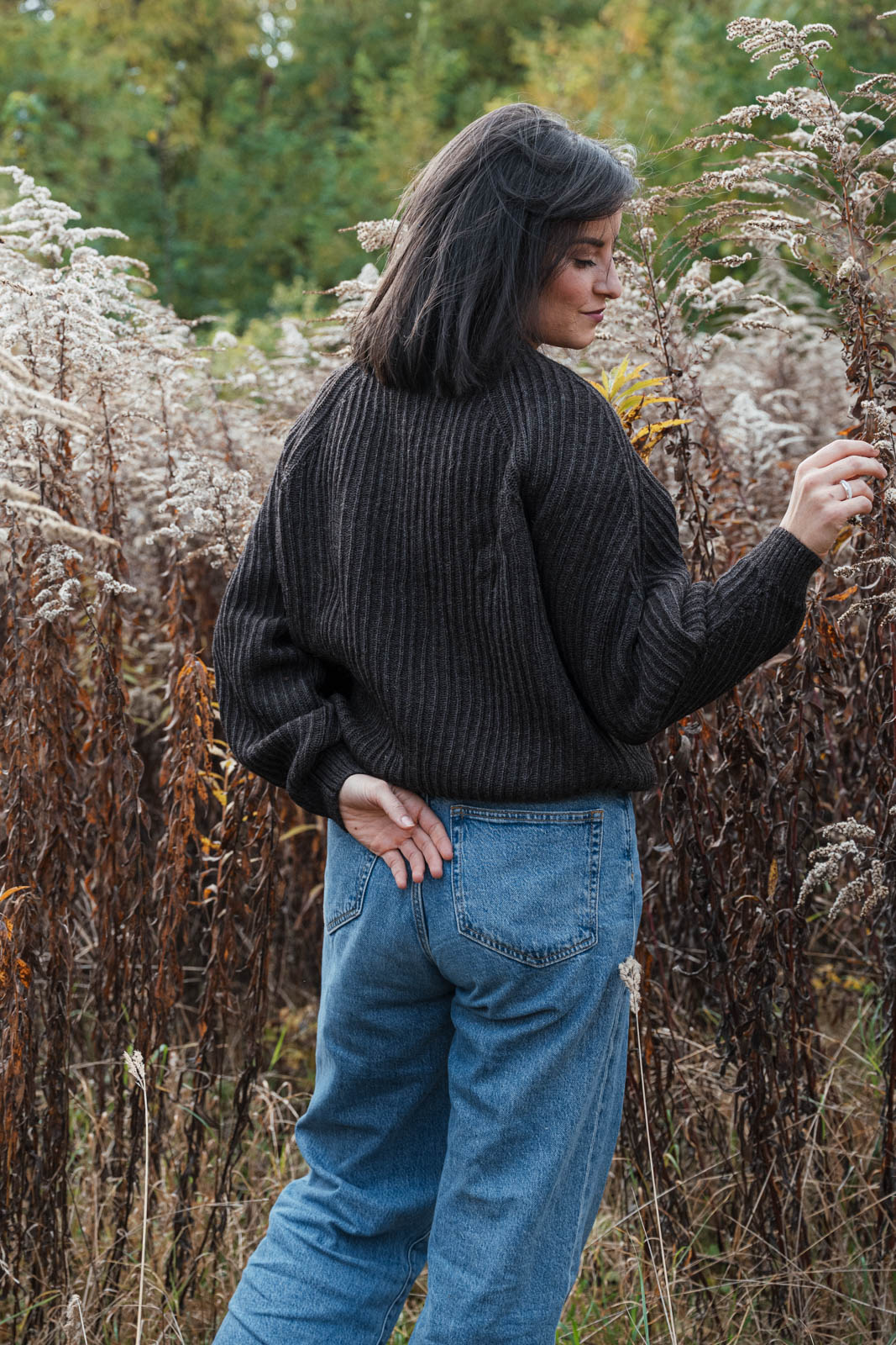 svetry merino Gwen dark chocolate