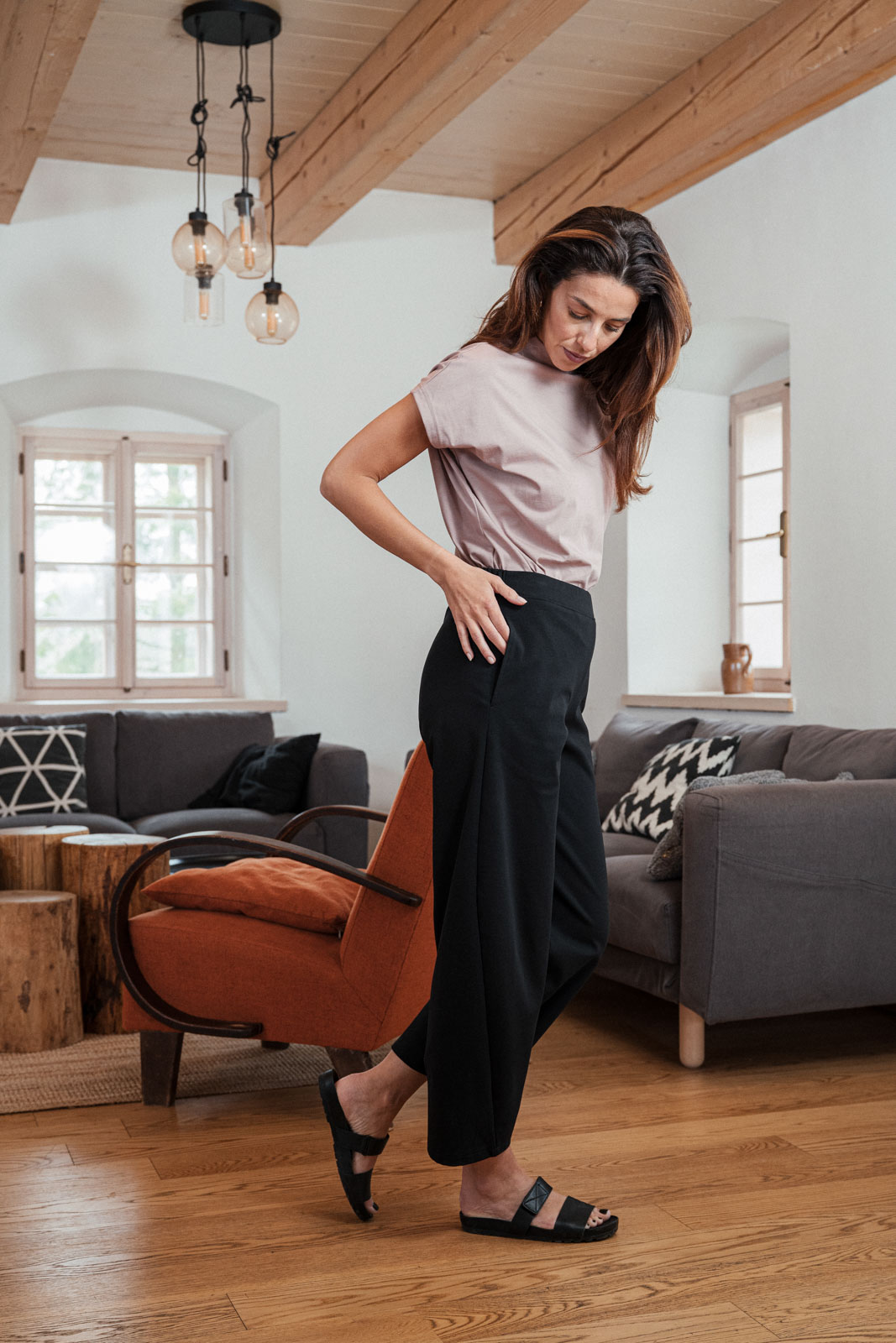 Kalhoty a �ortky Mae black