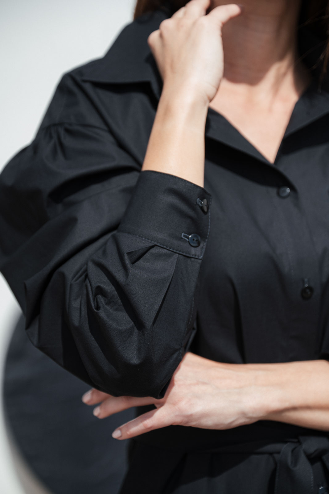 �aty & sukn� Grace black poplin