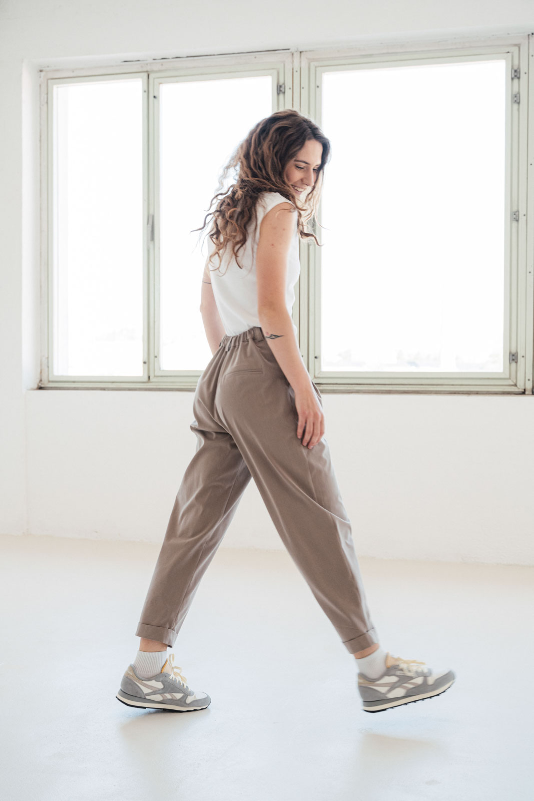 Kalhoty a �ortky Emily Lyocell nut