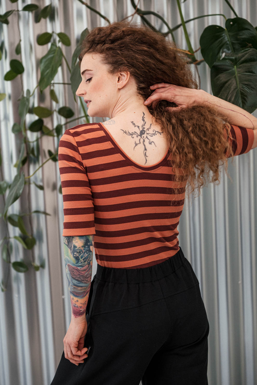 Tri�ka Fiona stripe orange