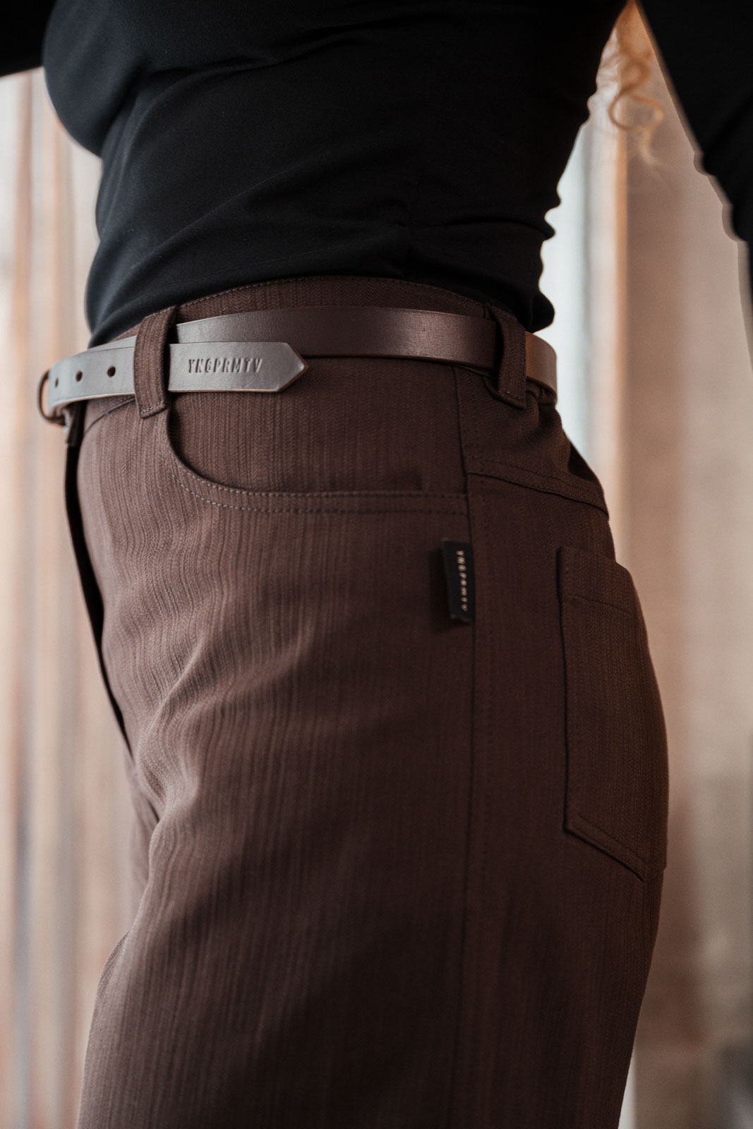 Kalhoty a �ortky Mona Jeans dark chocolate