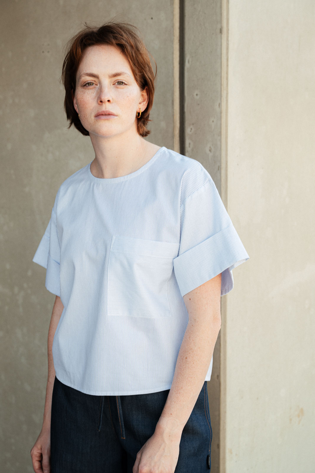 Halenky Lemmy stripe poplin