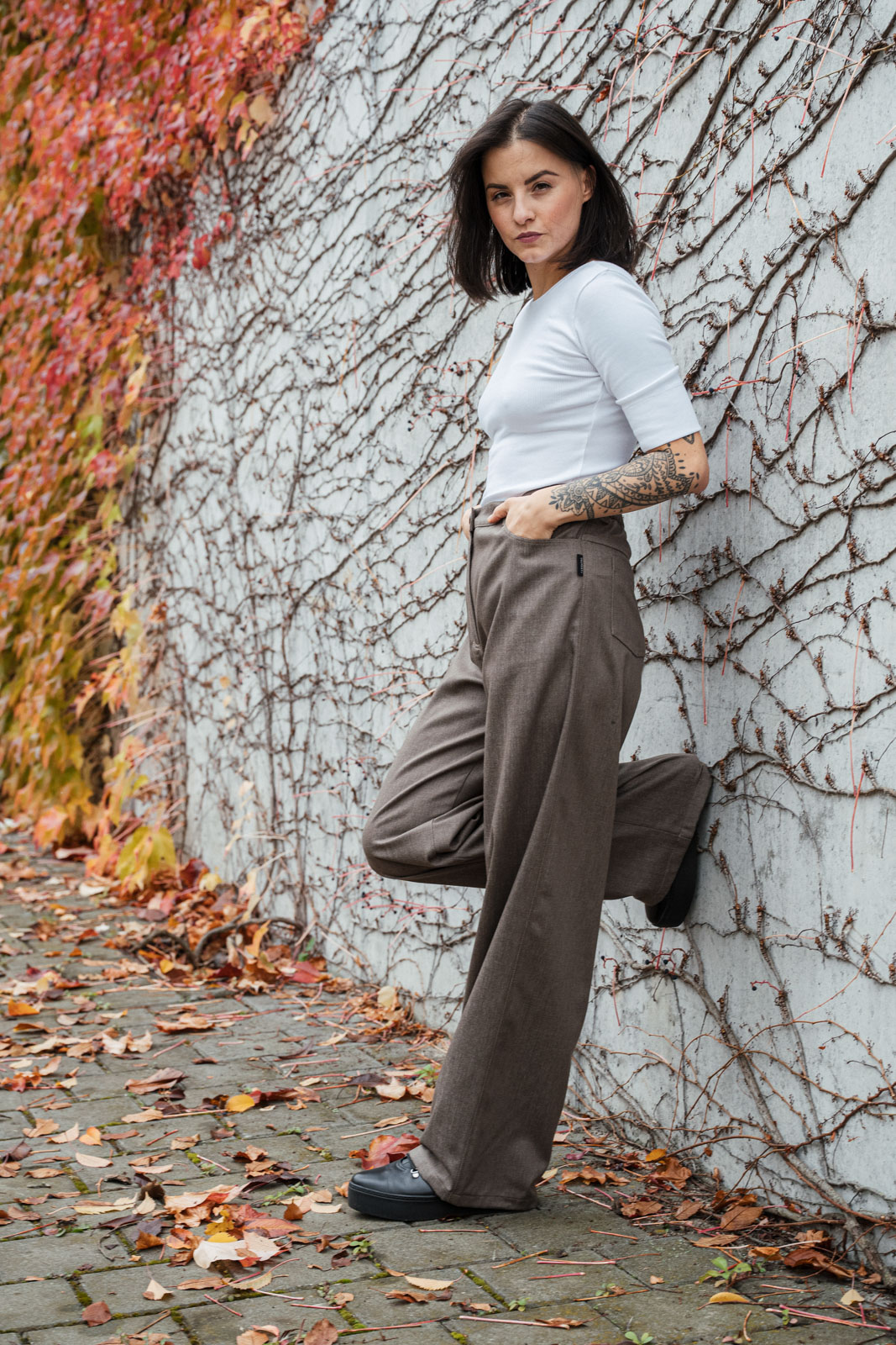 Pants & Shorts Mona wool mocha