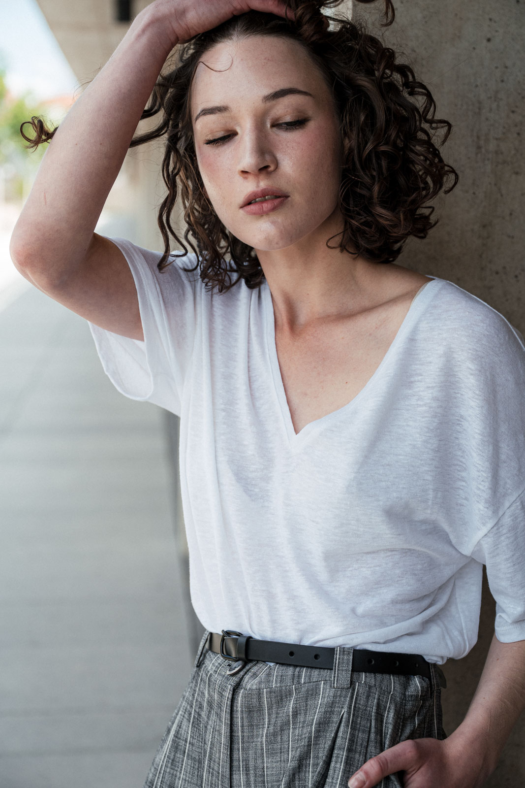 Tri�ka Vilde white linen