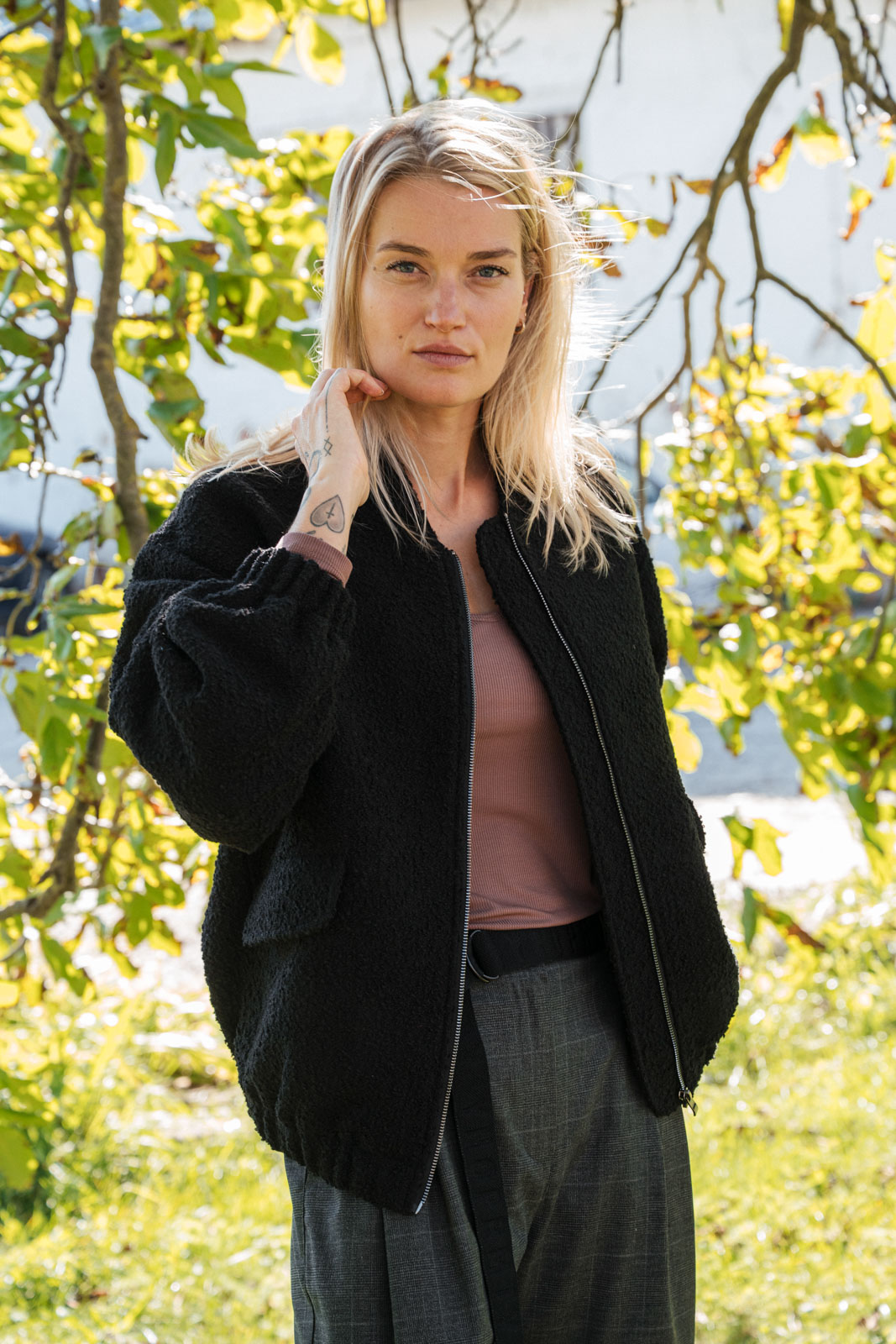 Bundy Lea black boucl�