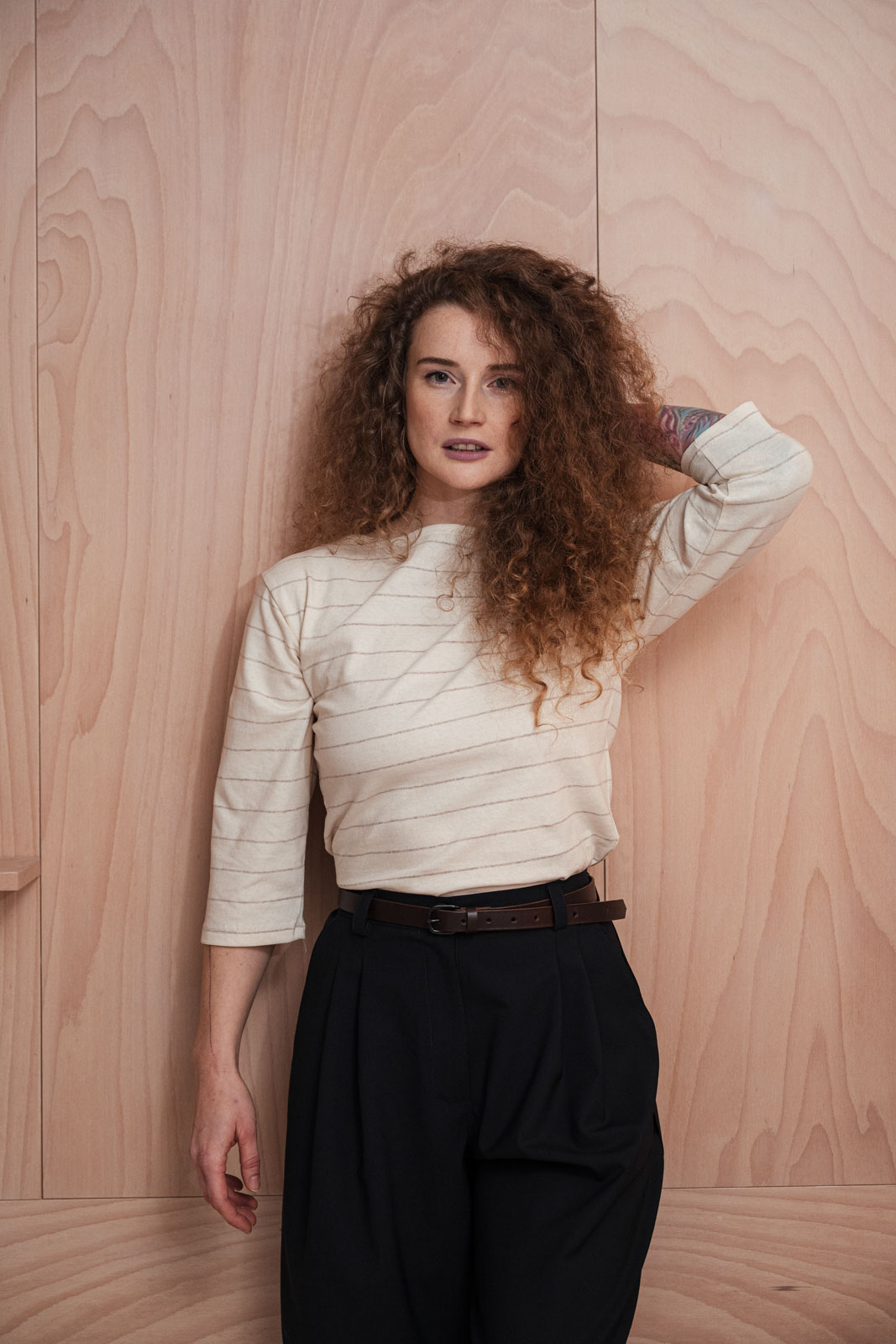 Tri�ka Mary natural stripe