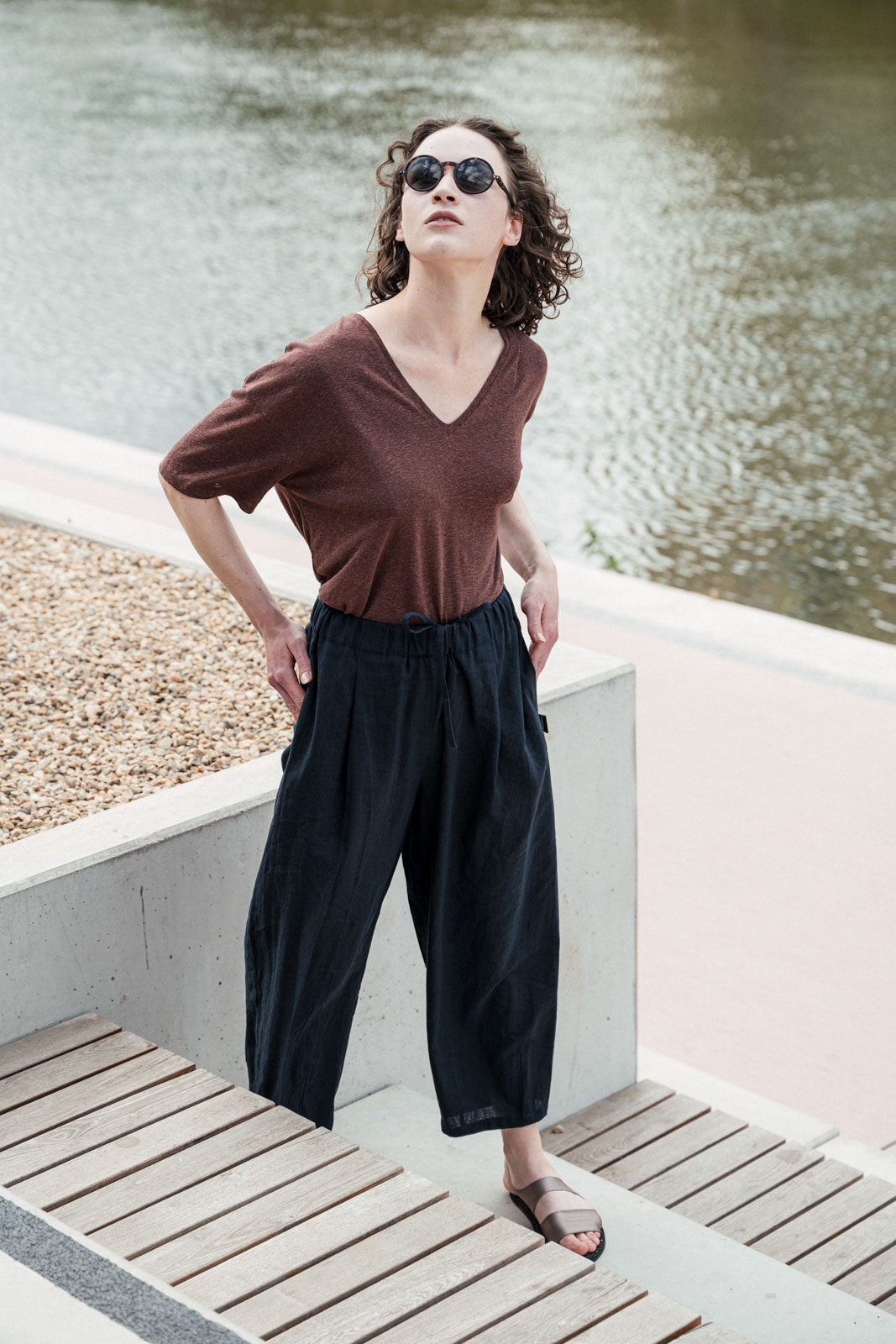 Tri�ka Vilde cinnamon linen