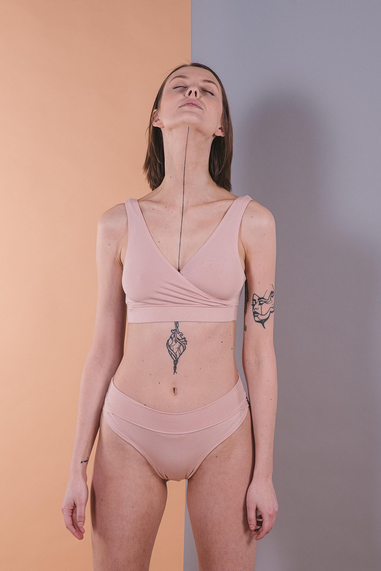 lingerie bamboo collection Joana nude pink