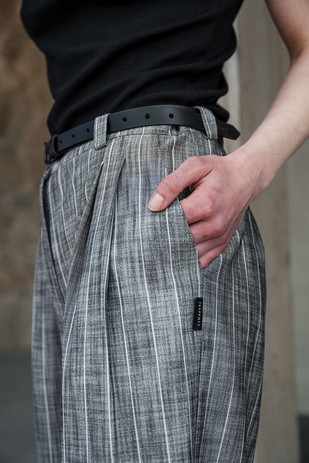 Kalhoty a �ortky Nico grey stripe mele