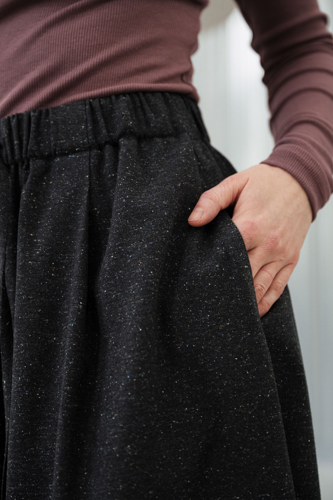 �aty & sukn� Nola wool starlight anthracit