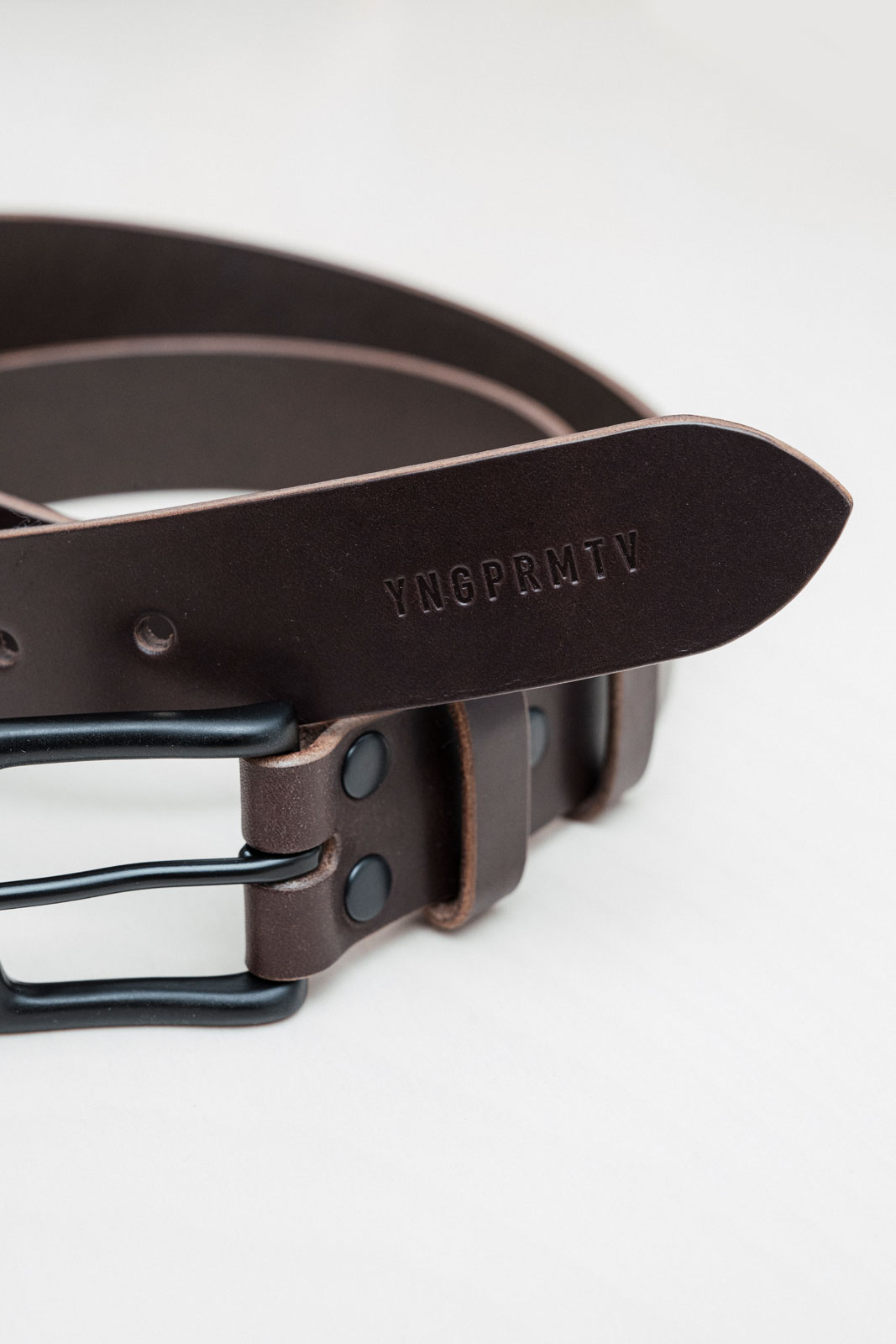 dopl�ky Ko�en� p�sek 3,5cm dark chocco leather