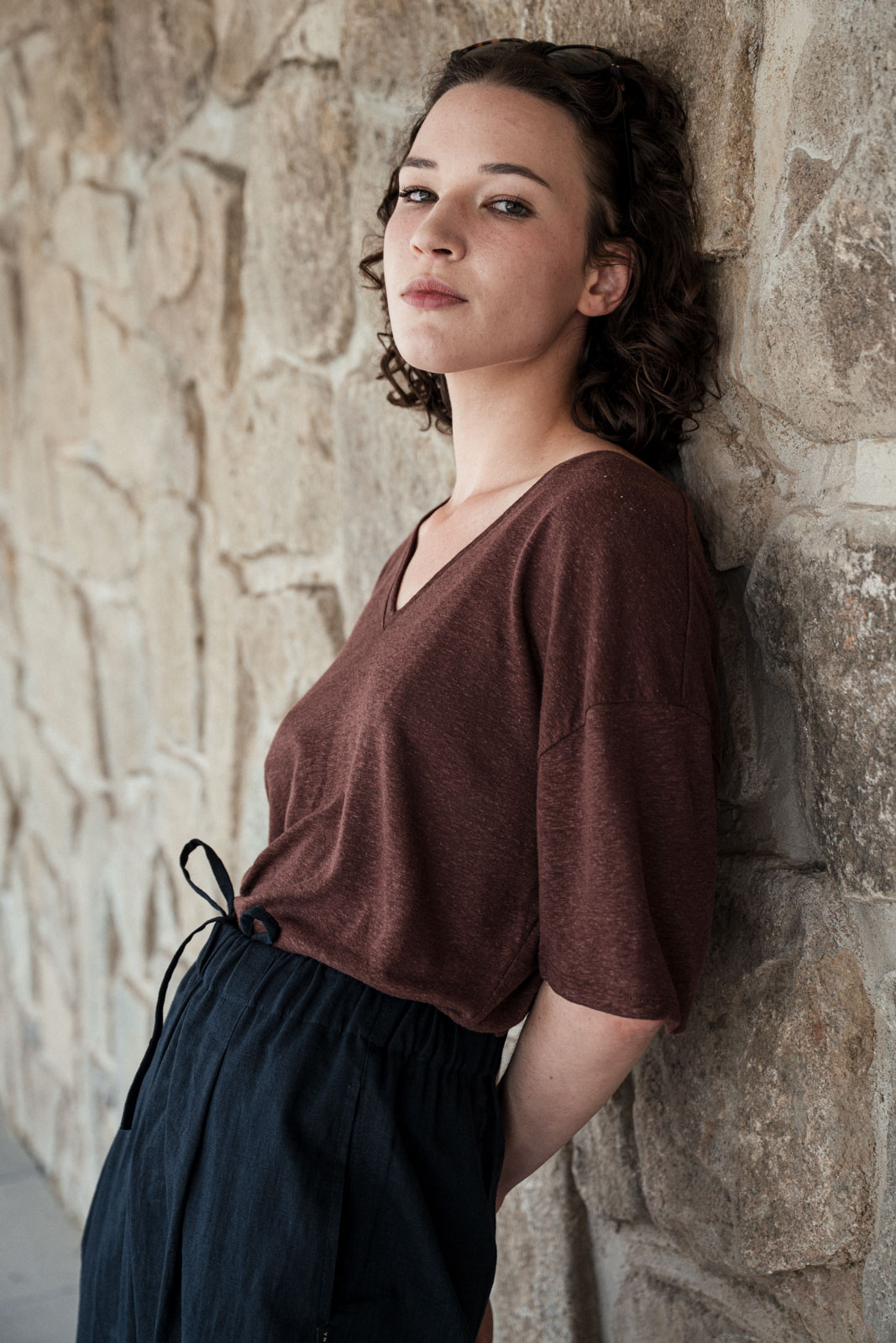 Tri�ka Vilde cinnamon linen