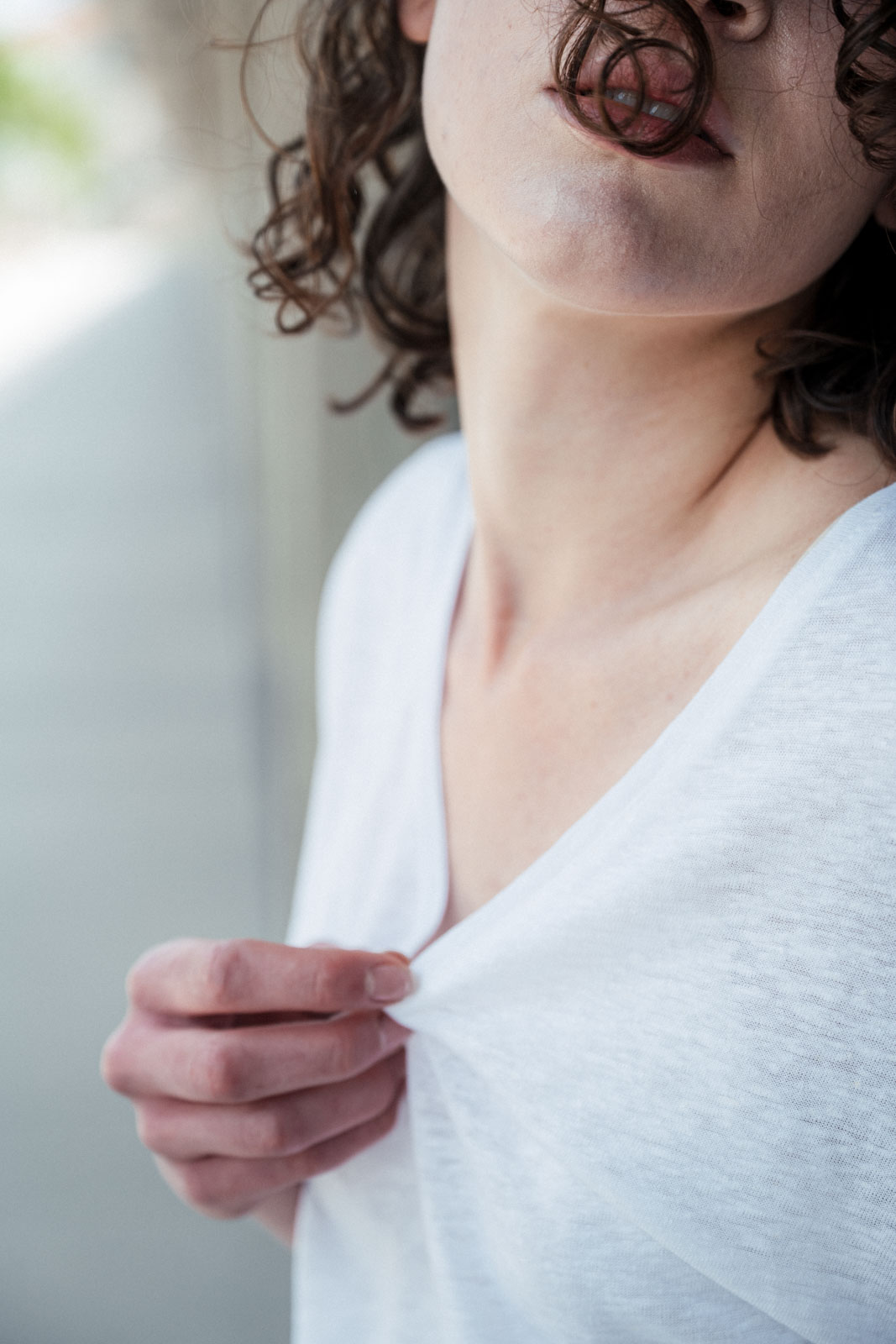 Tri�ka Vilde white linen