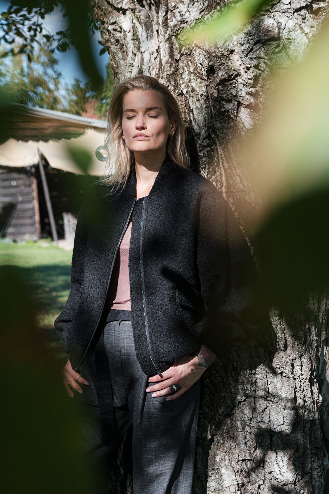 Bundy Lea black boucl�
