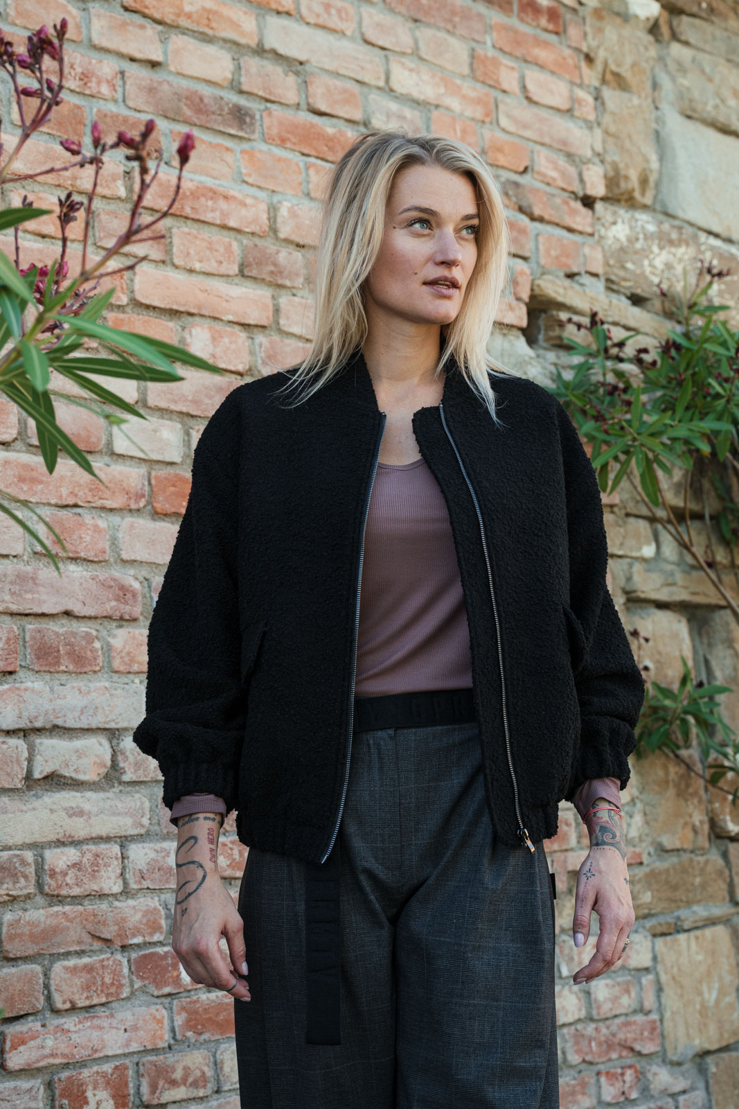 Bundy Lea black boucl�