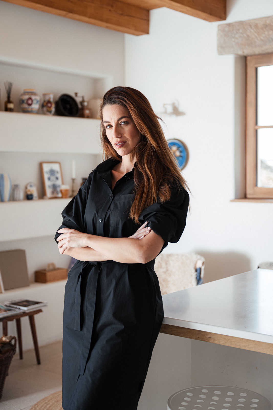 �aty & sukn� Grace black poplin