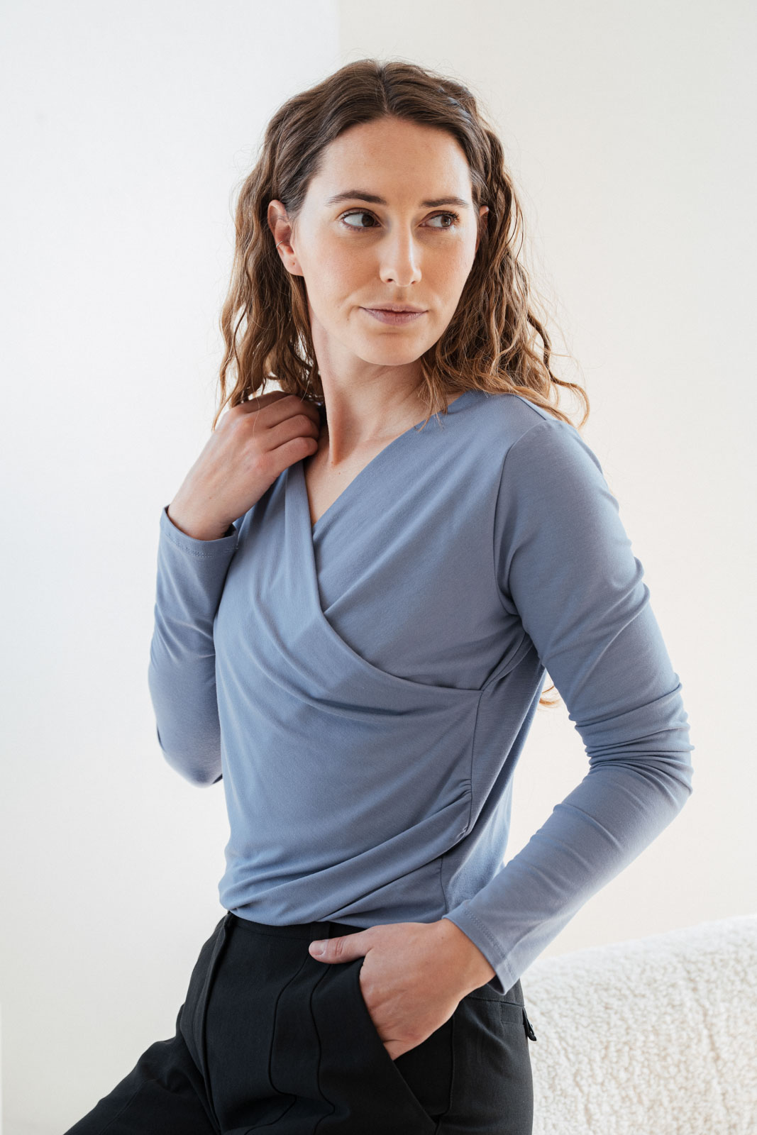 Tri�ka Josie pale blue