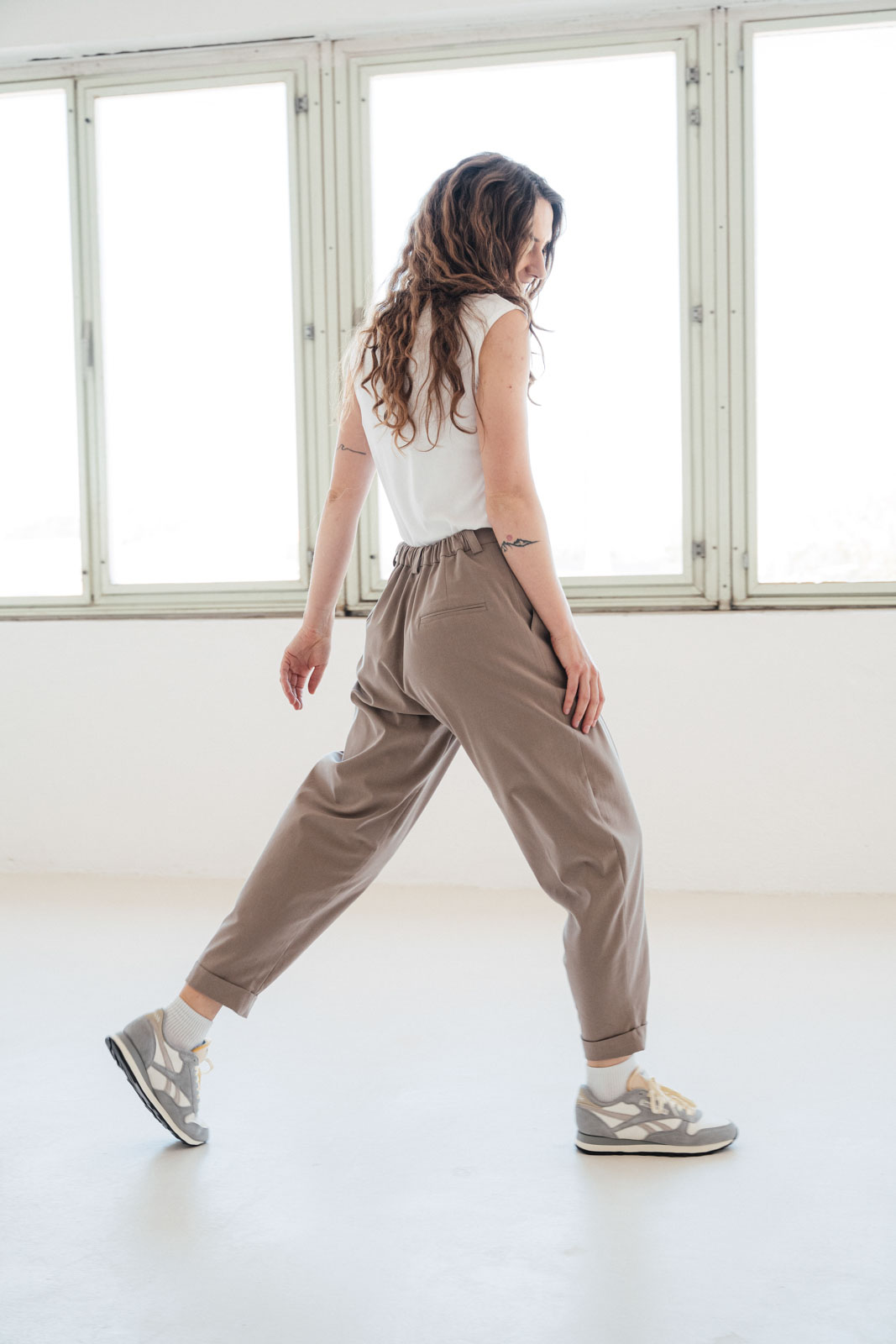 Kalhoty a �ortky Emily Lyocell nut