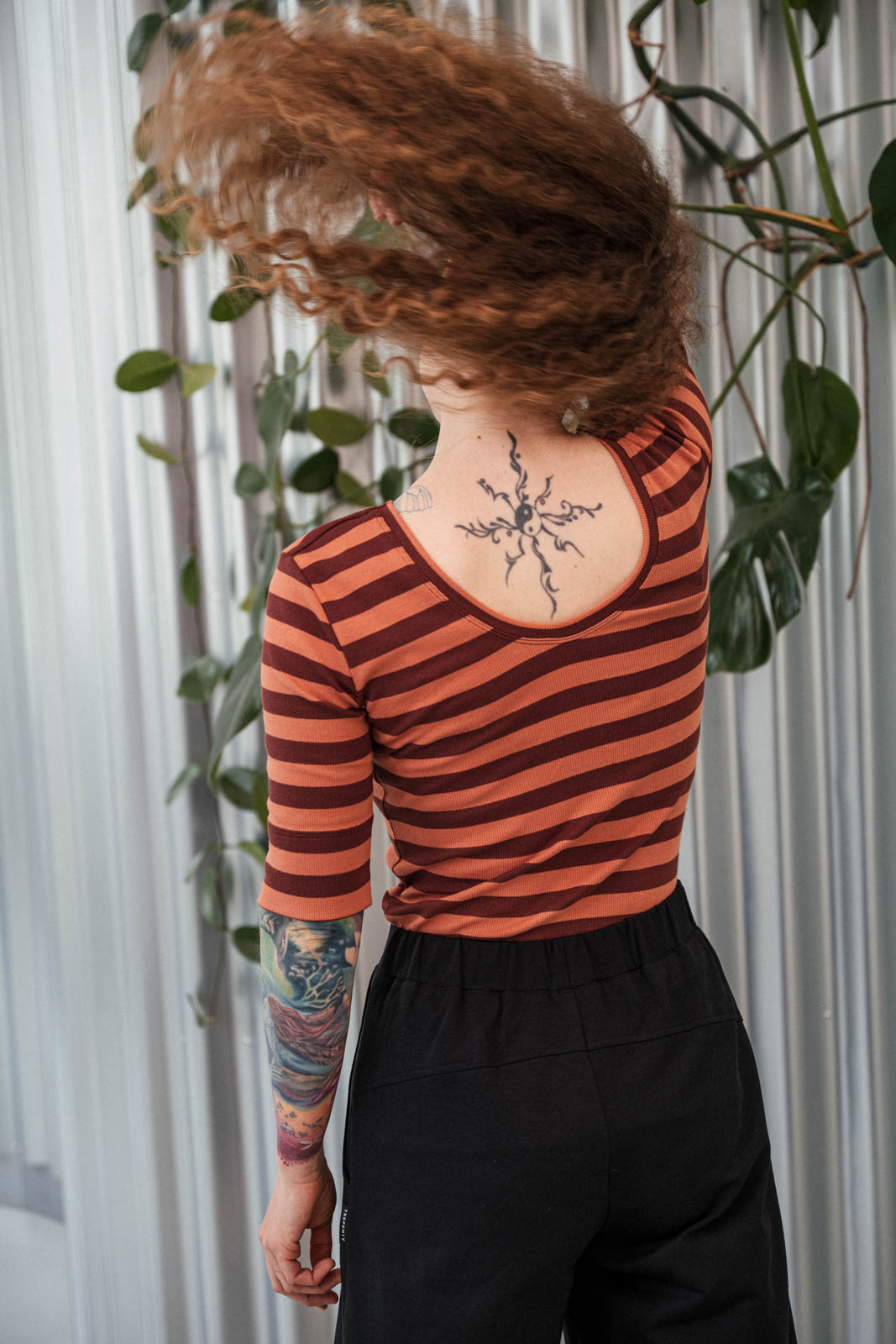 Tri�ka Fiona stripe orange
