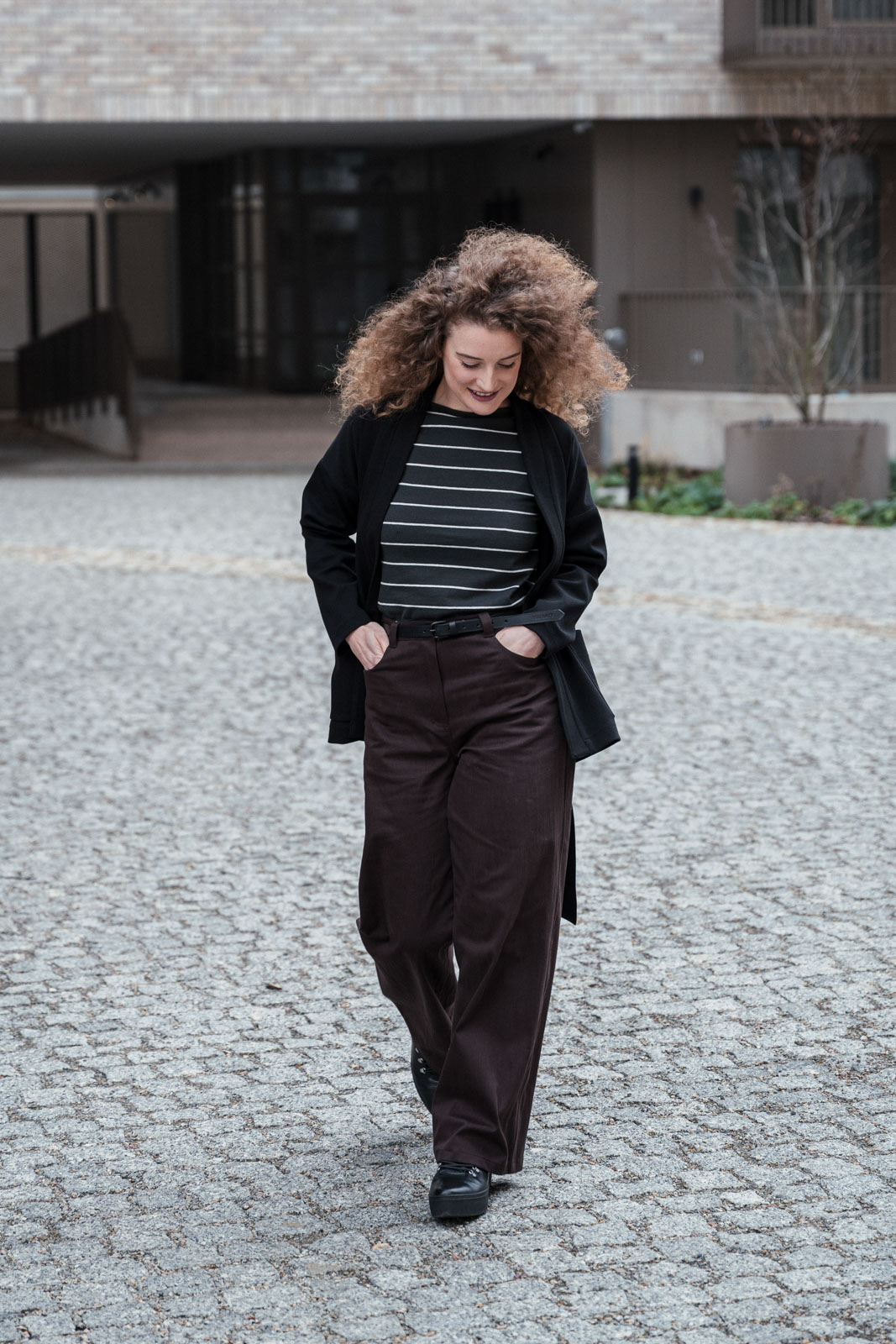 Kalhoty a �ortky Mona Jeans dark chocolate