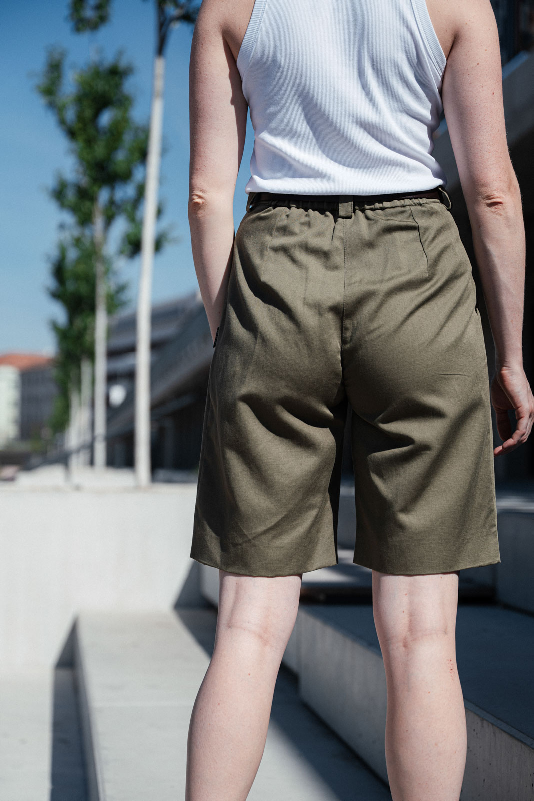 Kalhoty a �ortky Nico Khaki linen