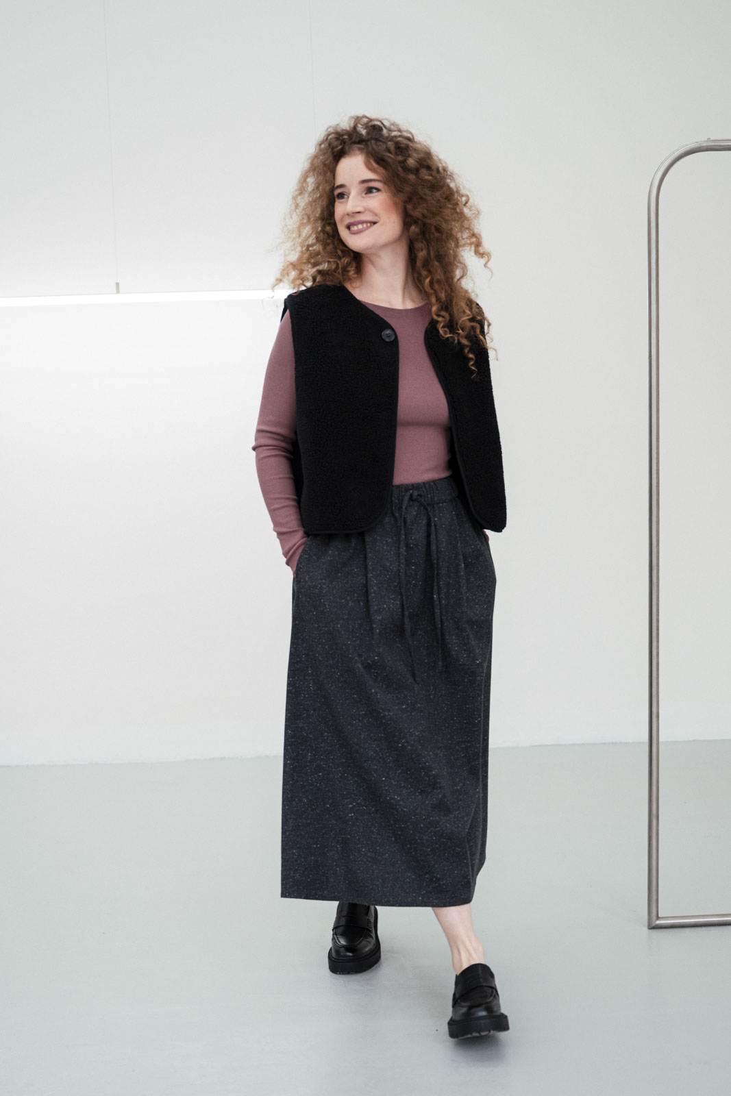 �aty & sukn� Nola wool starlight anthracit