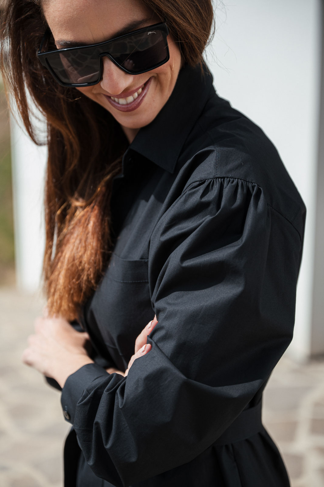 �aty & sukn� Grace black poplin