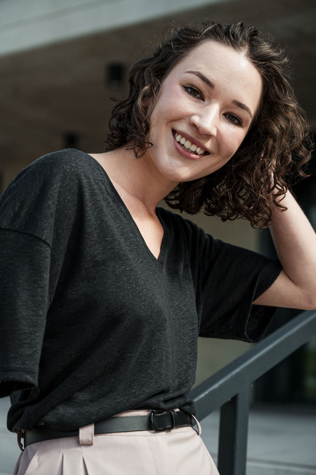 Tri�ka Vilde black linen
