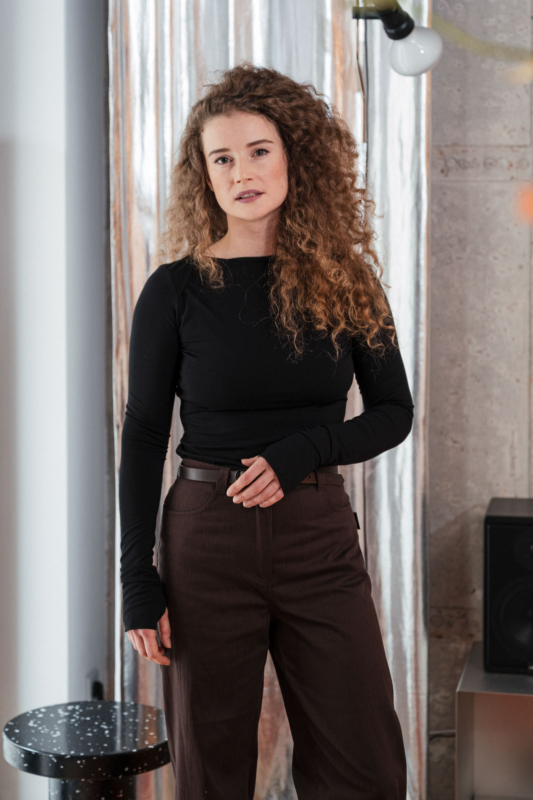Kalhoty a �ortky Mona Jeans dark chocolate