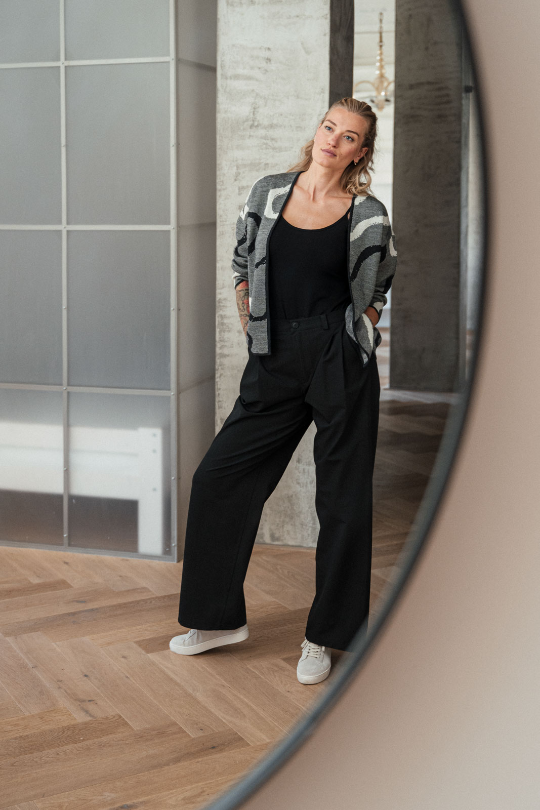 Kalhoty a �ortky Bela wool black