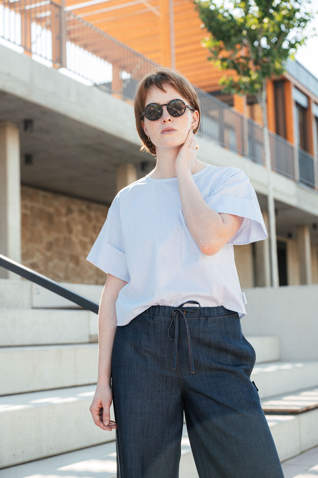 Halenky Lemmy stripe poplin