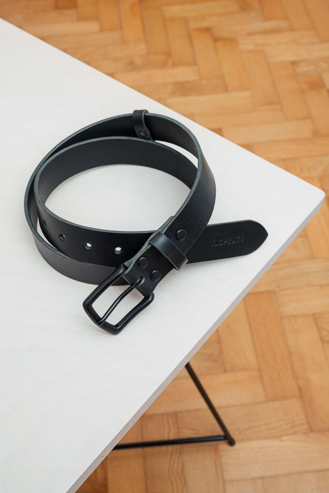 dopl�ky Ko�en� p�sek 3,5cm black leather