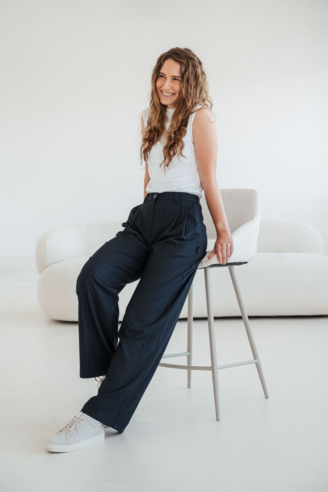 Kalhoty a �ortky Bela 2.0 navy stripe