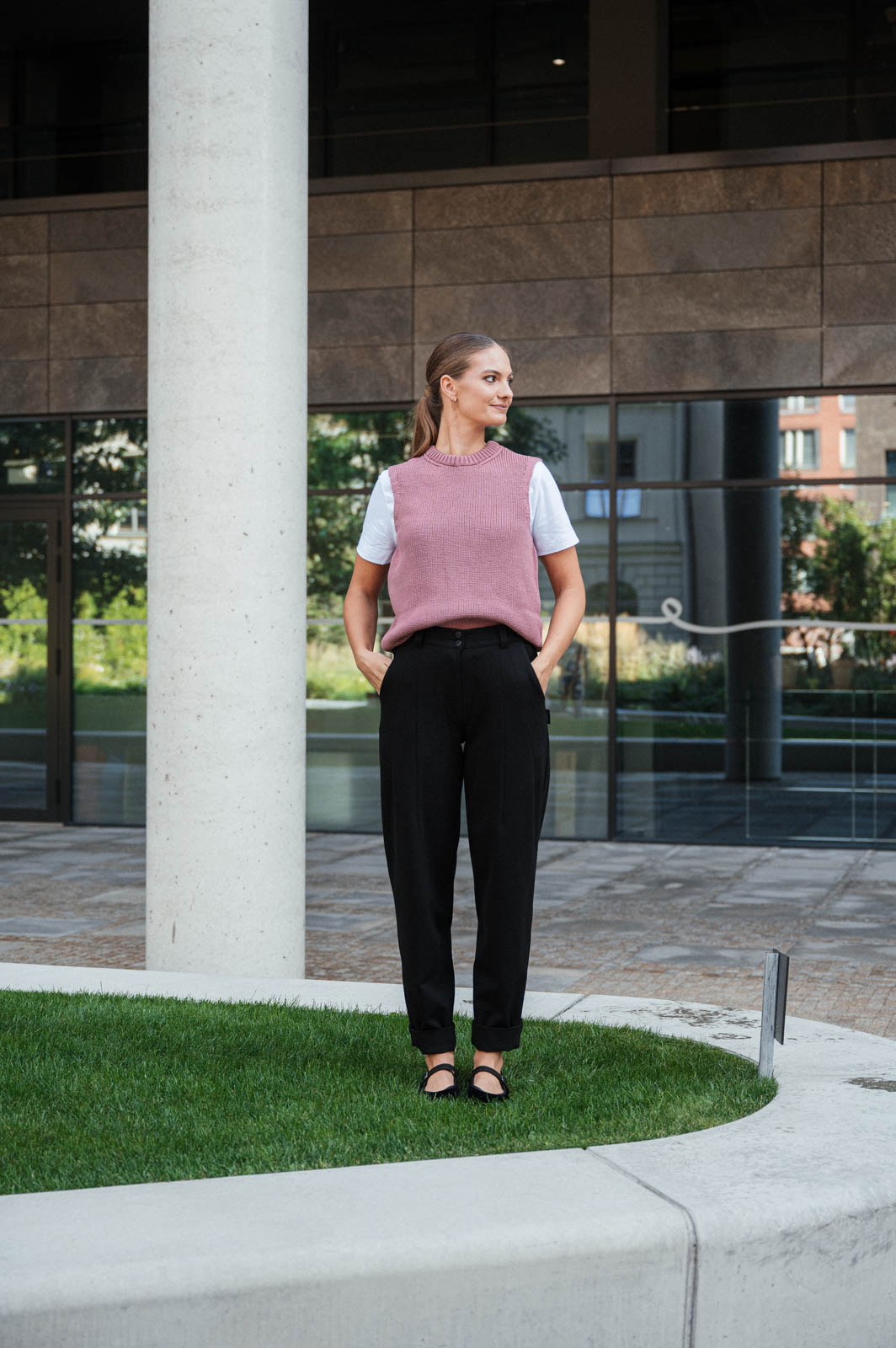 Kalhoty a �ortky Laura �ern� kalhotov� viskoza