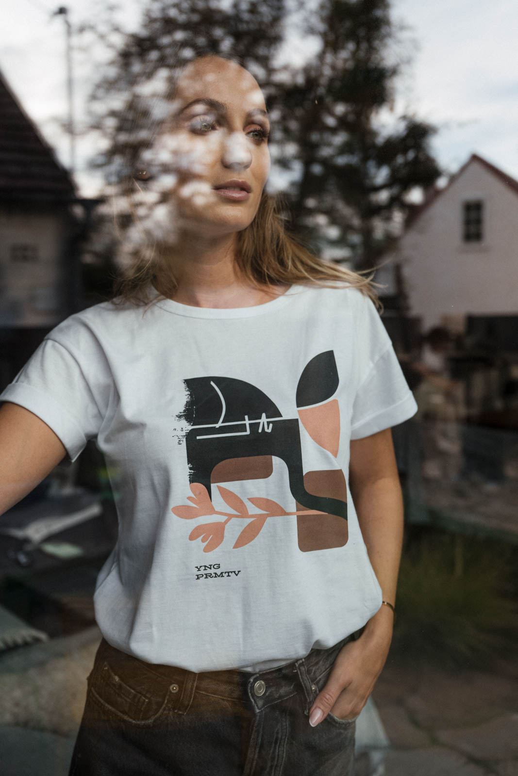 tri�ko s potiskem Nostalgic white