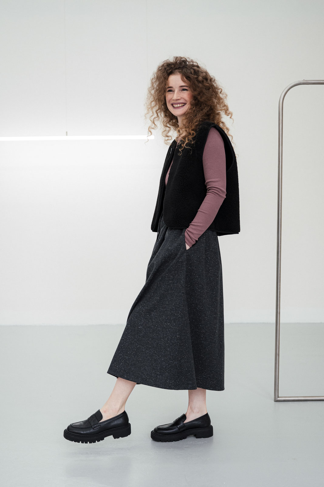 �aty & sukn� Nola wool starlight anthracit