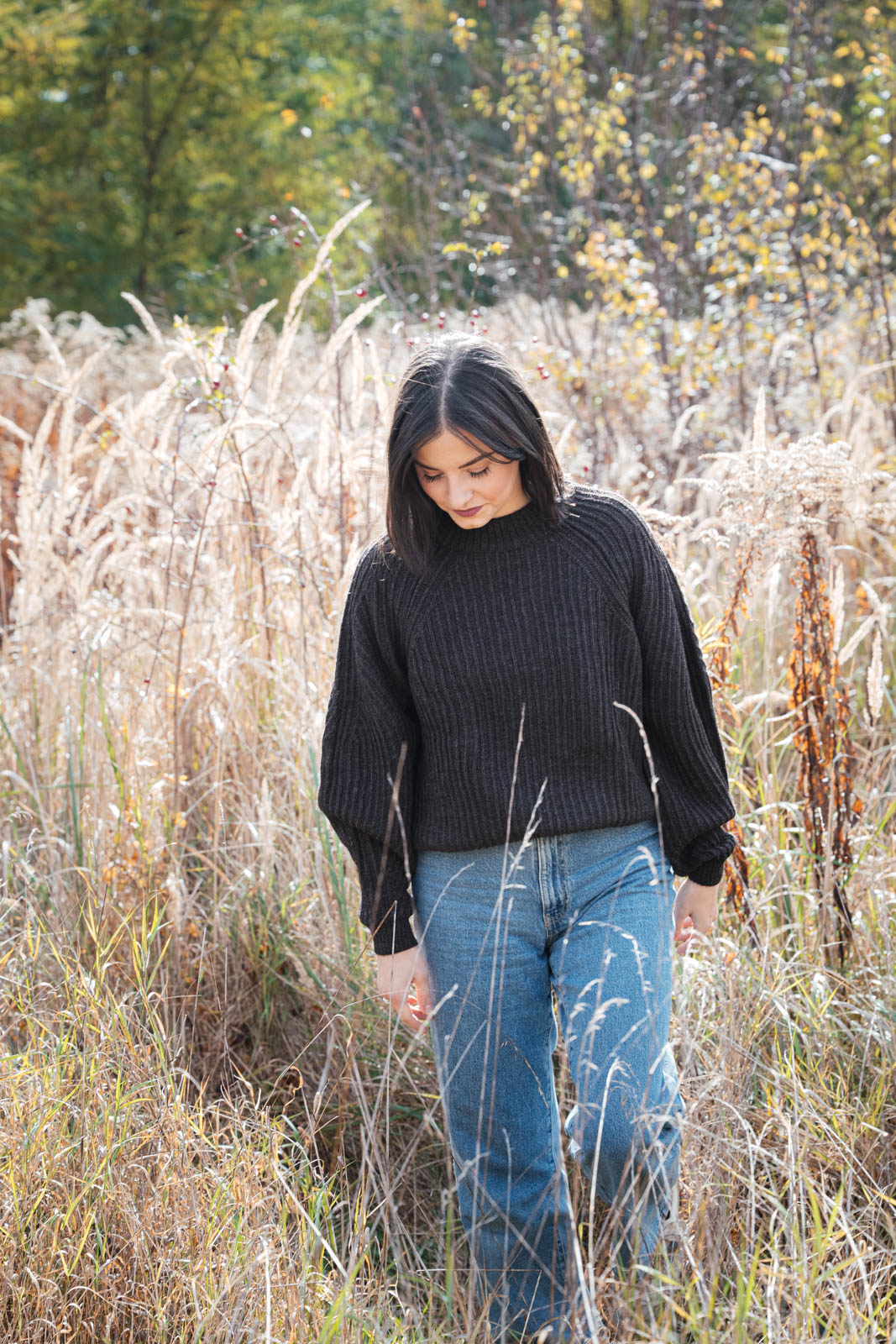 svetry merino Gwen dark chocolate