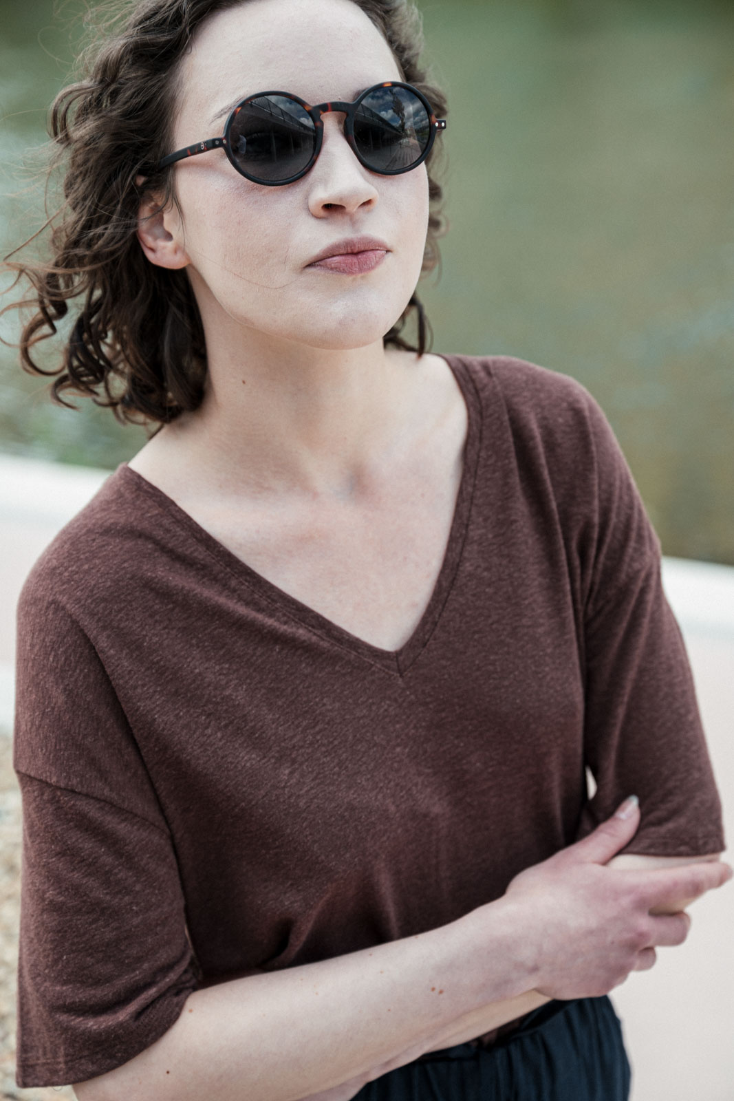 Tri�ka Vilde cinnamon linen