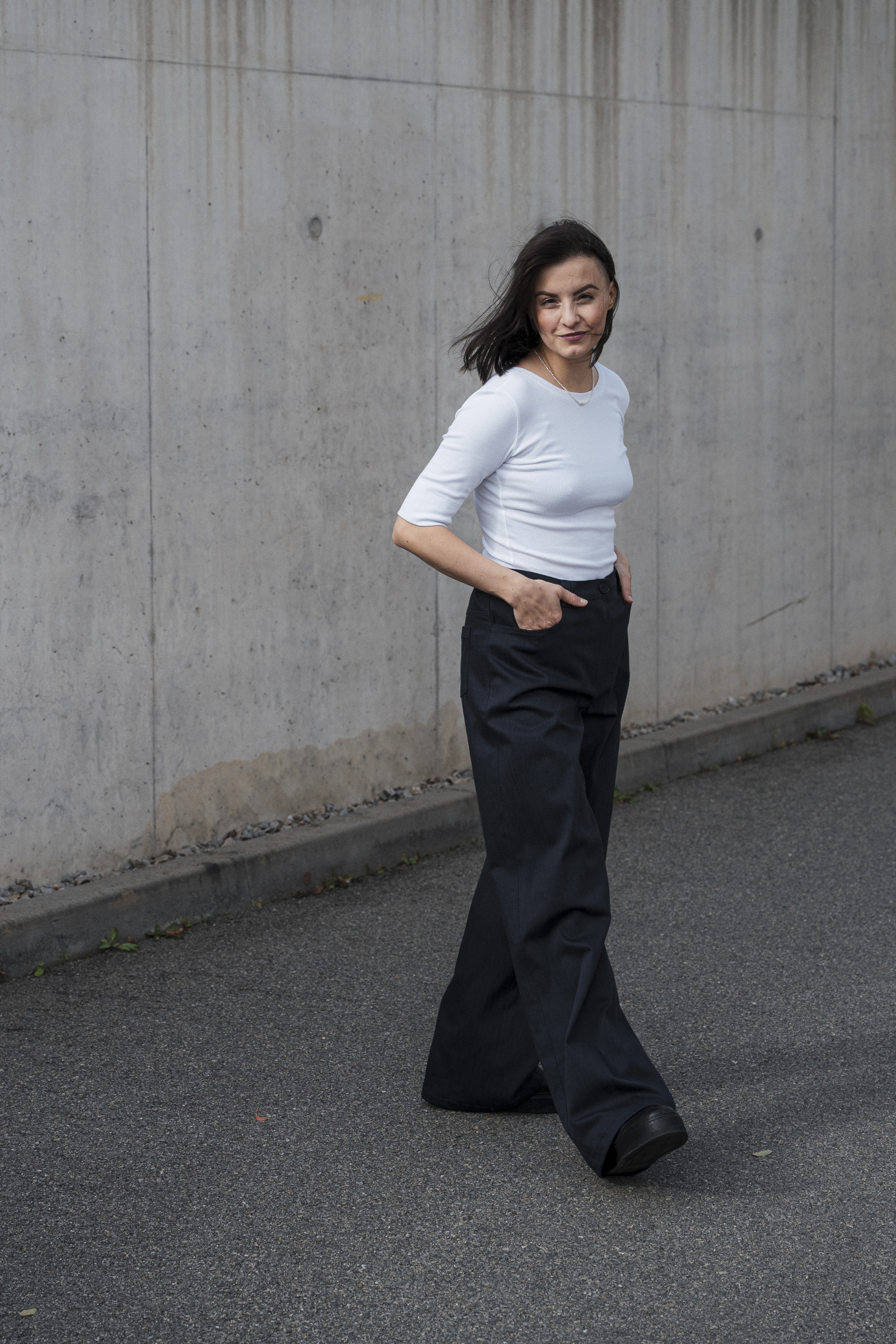 Kalhoty a �ortky Mona Jeans night blue