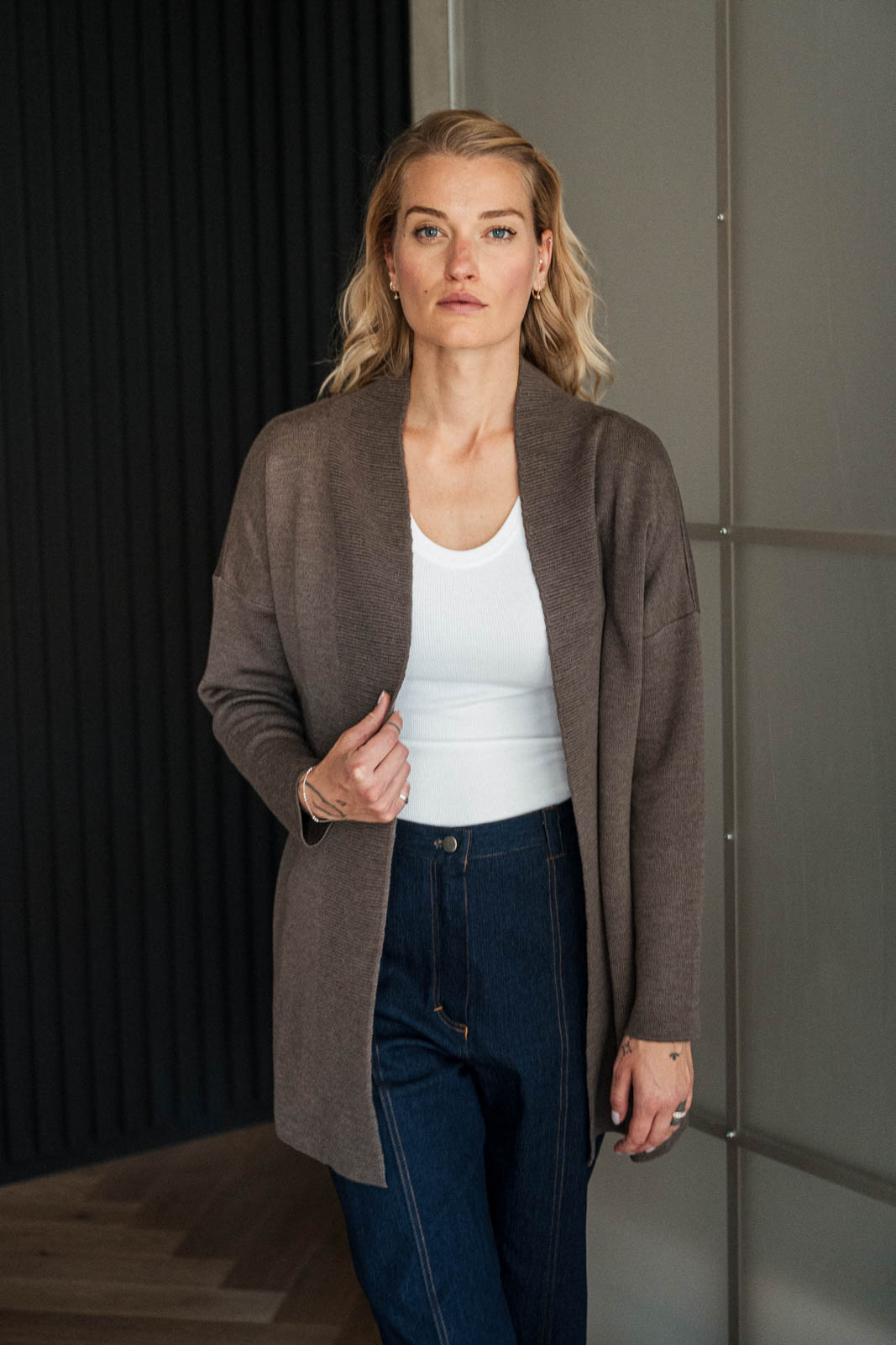 mikiny a svetry Nina mocha cashwool