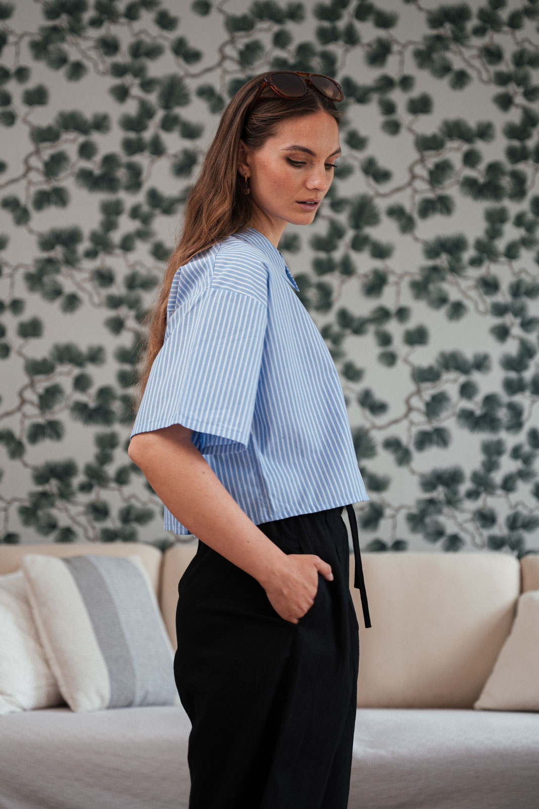 Ko�ile Uma stripe poplin