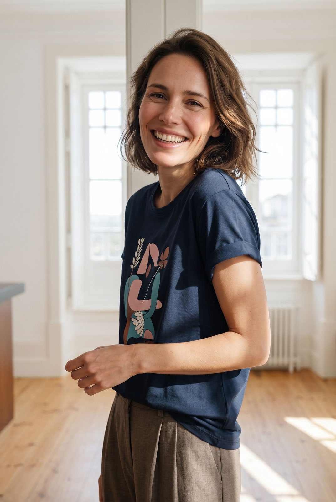 tri�ko s potiskem Muse navy
