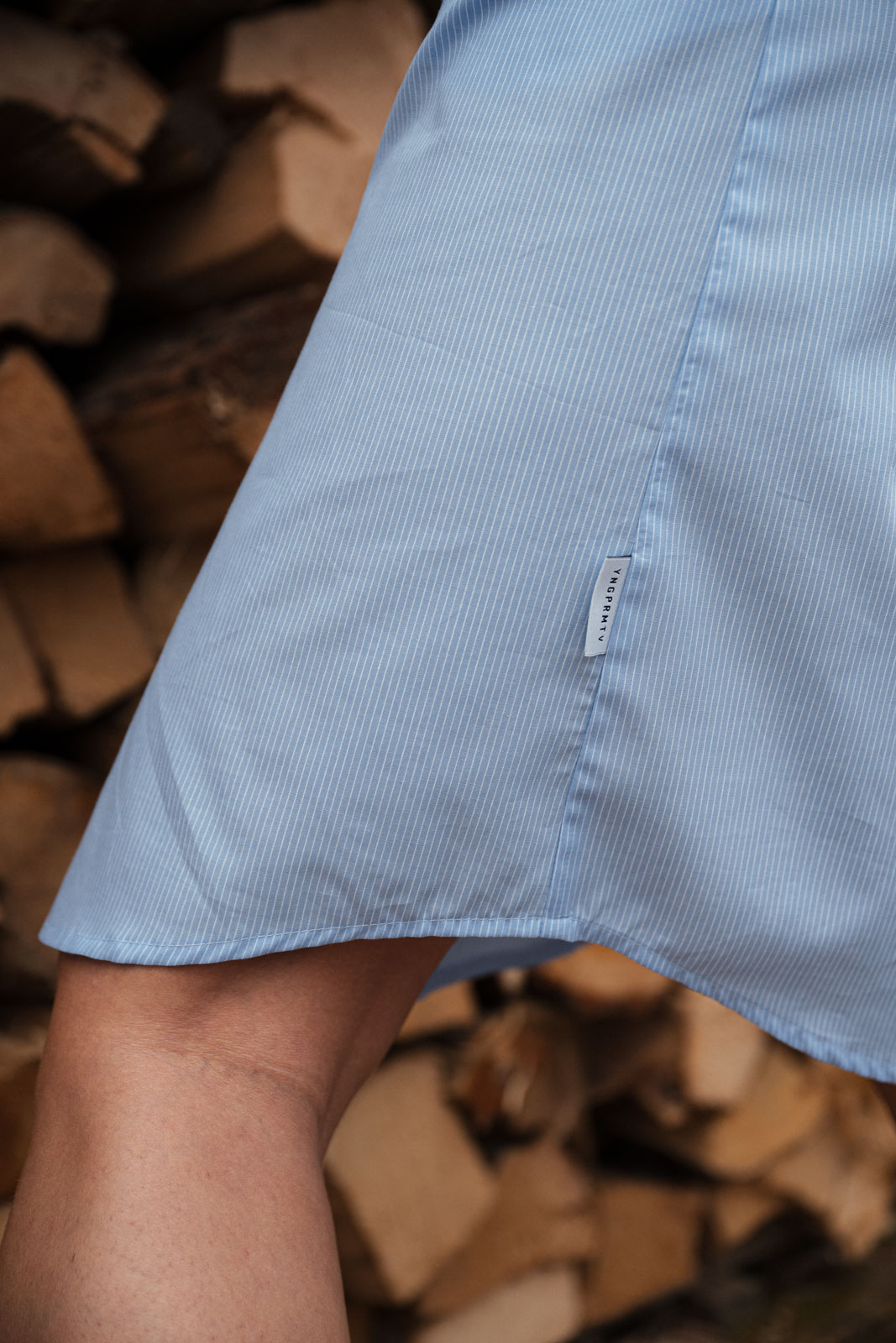 �aty & sukn� Grace sky blue stripe poplin