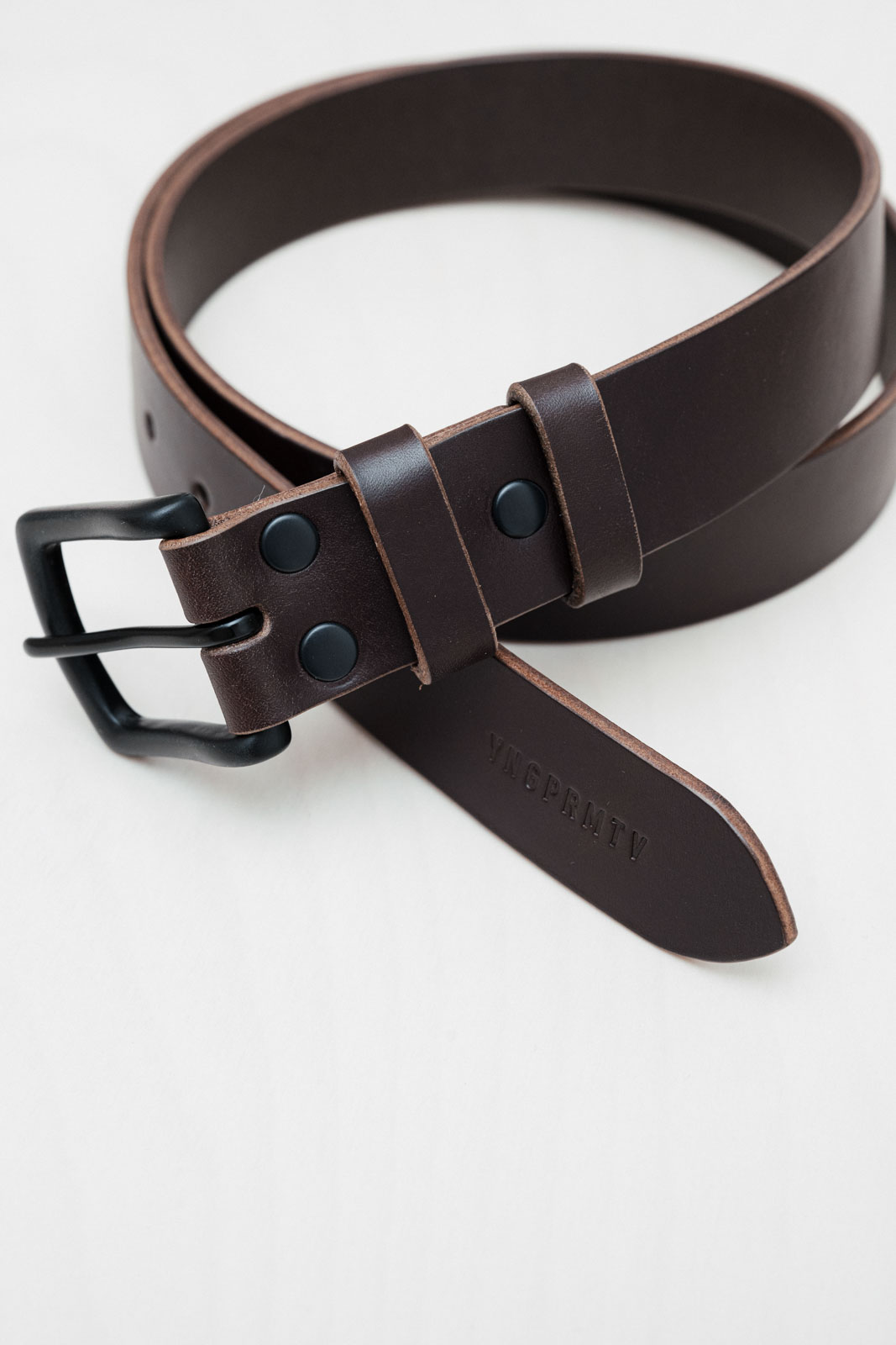 dopl�ky Ko�en� p�sek 3,5cm dark chocco leather