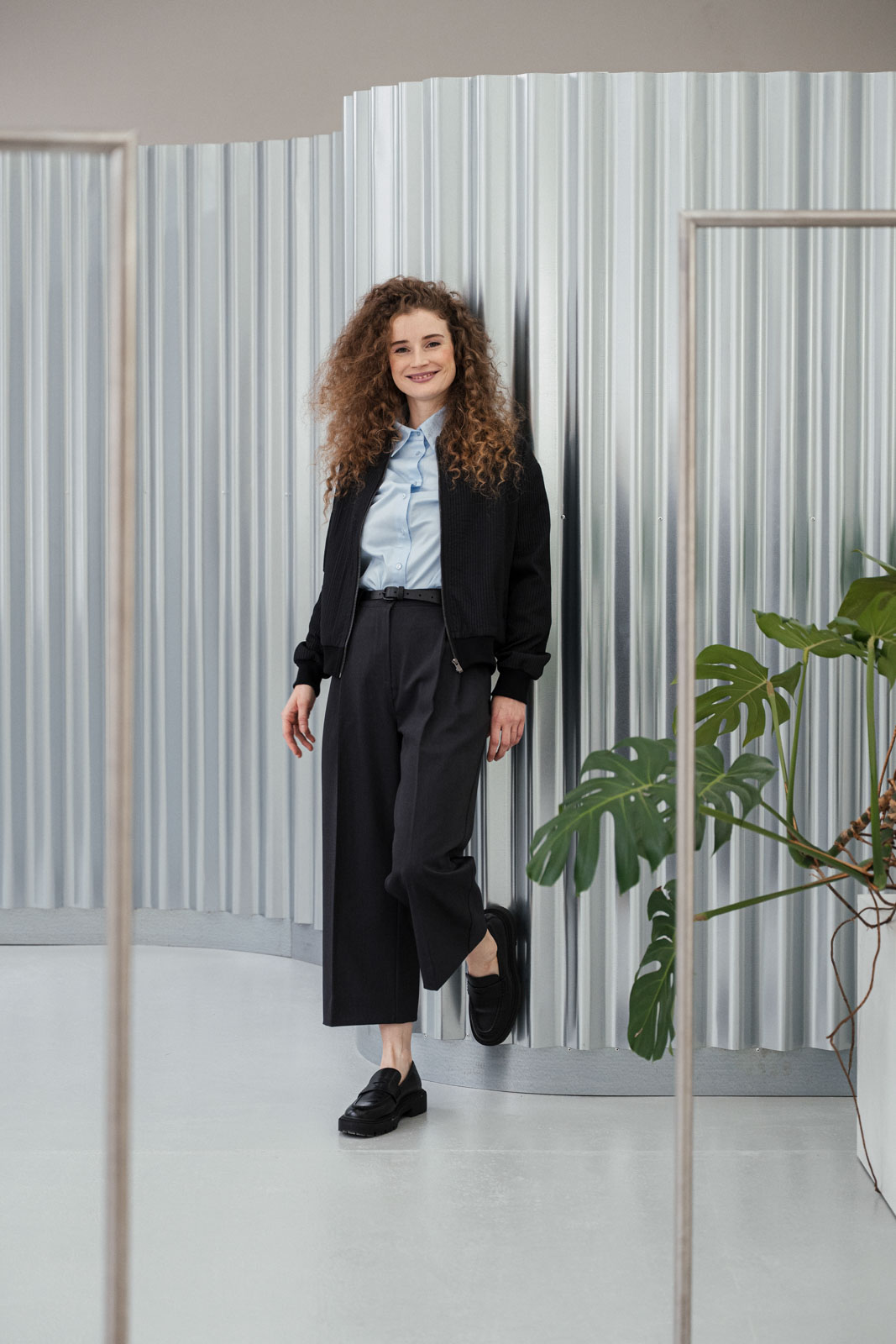 Kalhoty a �ortky Bela crop anthracite